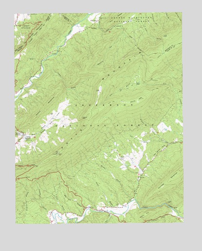 Potts Creek, VA USGS Topographic Map