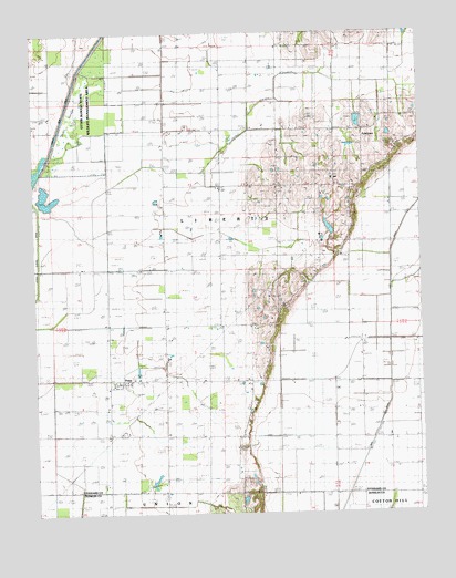 Powe, MO USGS Topographic Map