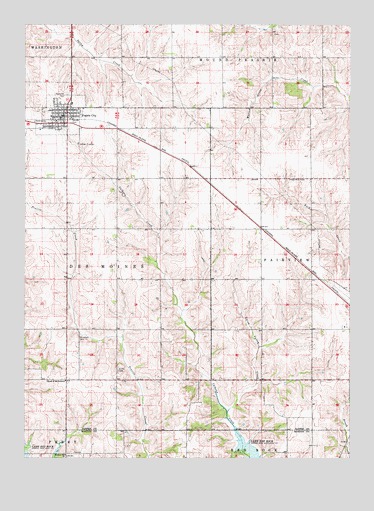 Prairie City, IA USGS Topographic Map