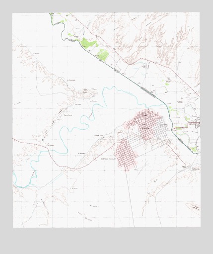 Presidio West, TX USGS Topographic Map