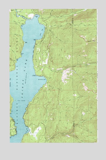 Priest Lake NE, ID USGS Topographic Map