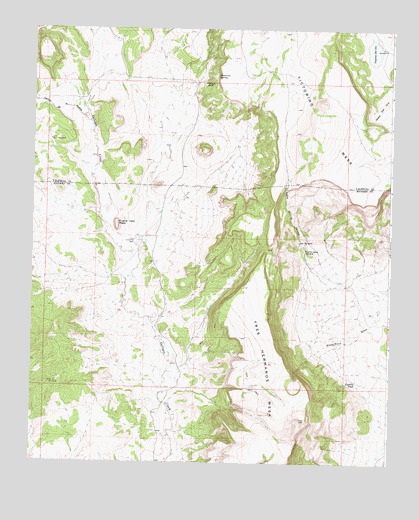 Pueblo Viejo Mesa, NM USGS Topographic Map