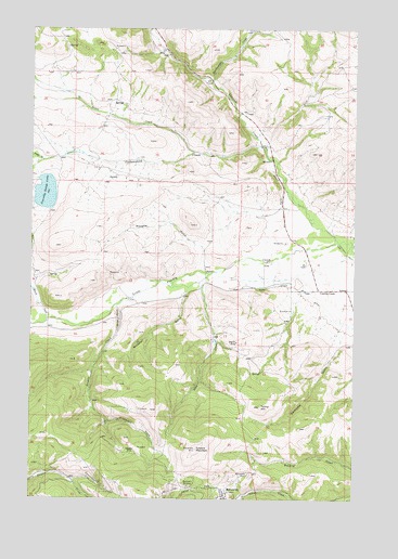 Canyon Creek, MT USGS Topographic Map