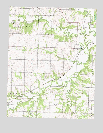 Quenemo, KS USGS Topographic Map