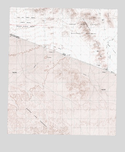 Quitobaquito Springs, AZ USGS Topographic Map