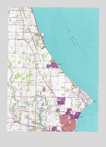 Racine North, WI USGS Topographic Map