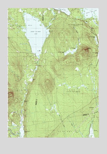 Ragged Mountain, ME USGS Topographic Map