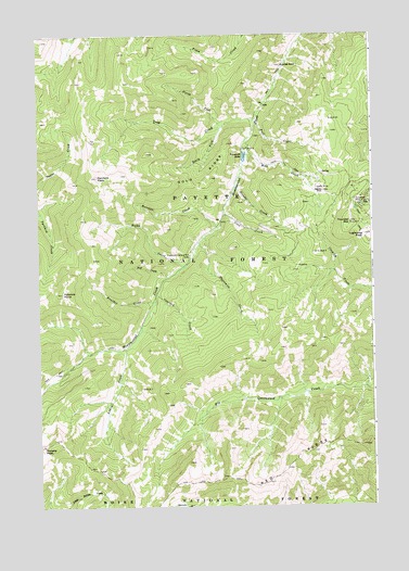 Rainbow Peak, ID USGS Topographic Map