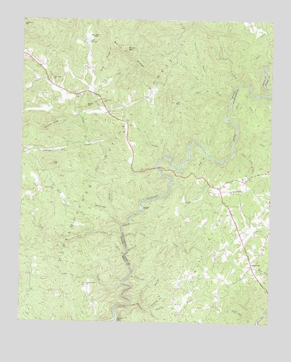 Rainy Mountain, GA USGS Topographic Map