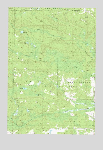 Ralph NE, MI USGS Topographic Map
