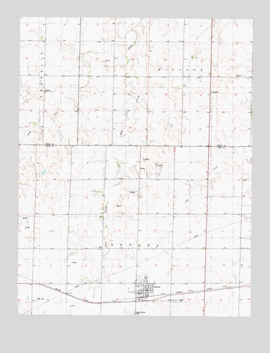 Ransom, KS USGS Topographic Map
