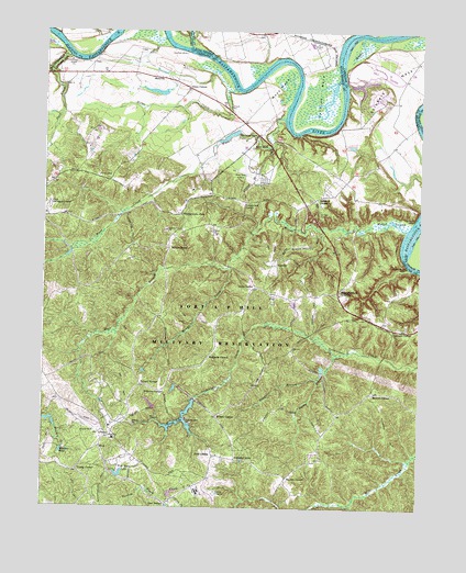 Rappahannock Academy, VA USGS Topographic Map
