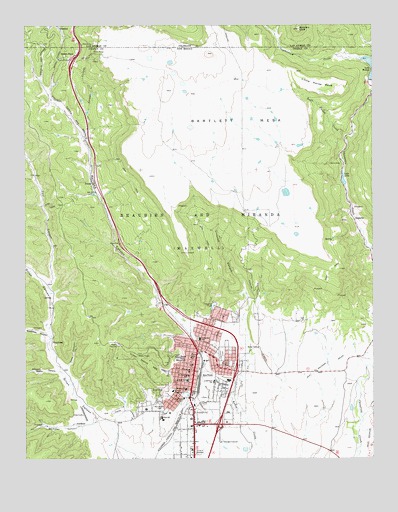 Raton, NM USGS Topographic Map