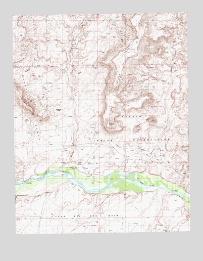 Recapture Pocket, UT USGS Topographic Map