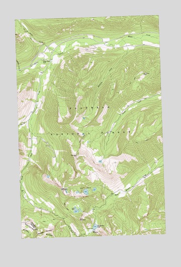 Red Meadow Lake, MT USGS Topographic Map
