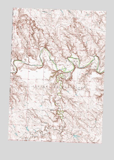 Red Elm NW, SD USGS Topographic Map