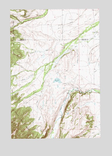 Rein Lake, MT USGS Topographic Map