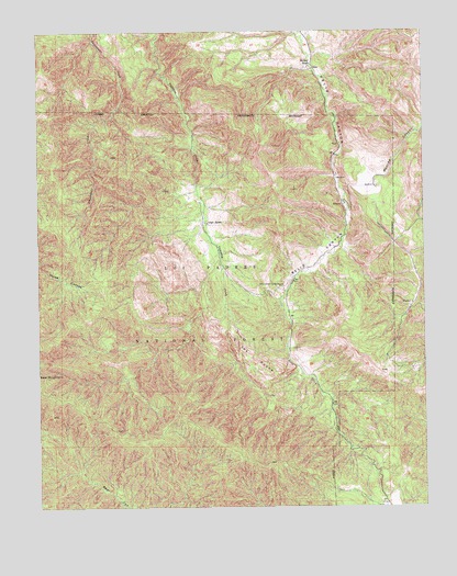 Reliz Canyon, CA USGS Topographic Map