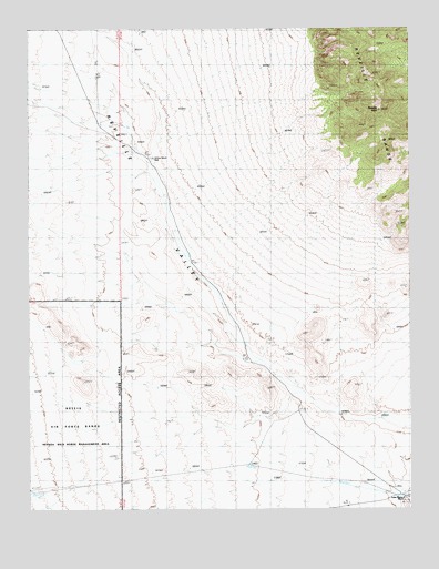 Reveille Peak, NV USGS Topographic Map