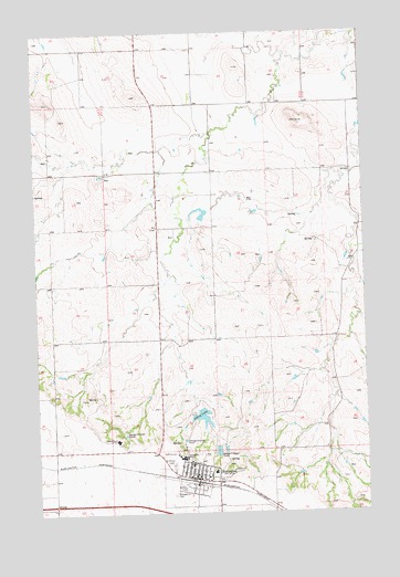 Richardton, ND USGS Topographic Map