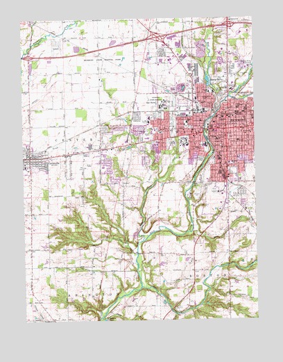 Richmond, IN USGS Topographic Map
