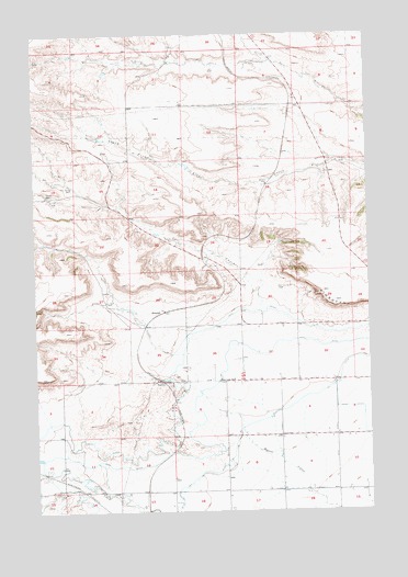 Rimrock, MT USGS Topographic Map