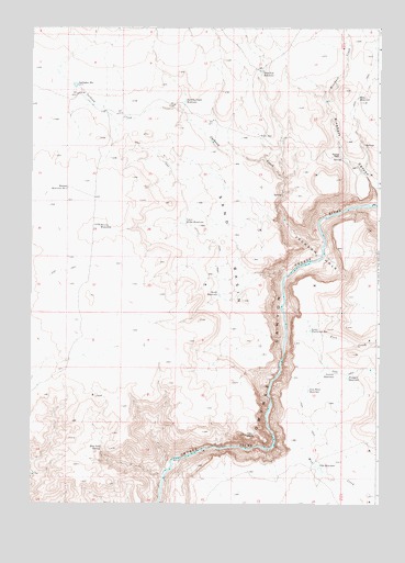Rinehart Canyon, OR USGS Topographic Map