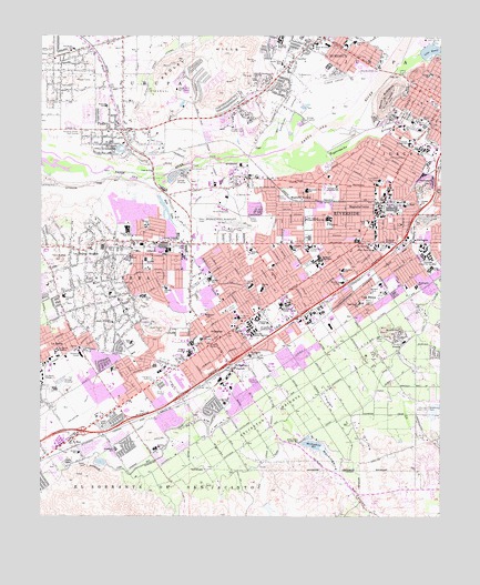 Riverside West, CA USGS Topographic Map