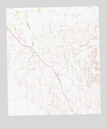 Rock House Draw NW, TX USGS Topographic Map