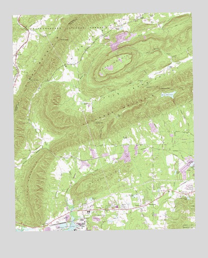 Rock Mountain, GA USGS Topographic Map