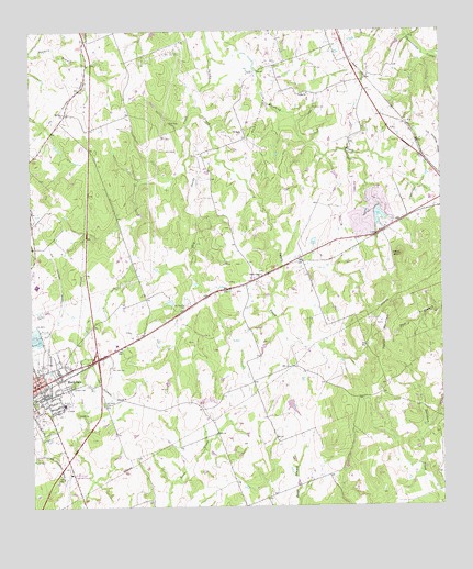 Rockdale East, TX USGS Topographic Map