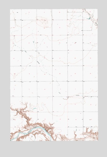 Rocky Coulee SW, MT USGS Topographic Map
