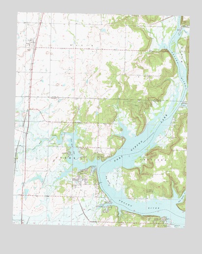 Rocky Point, OK USGS Topographic Map