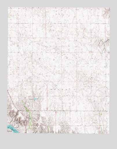 Roll NW, OK USGS Topographic Map