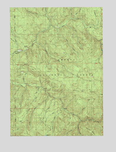 Rose Hill, OR USGS Topographic Map