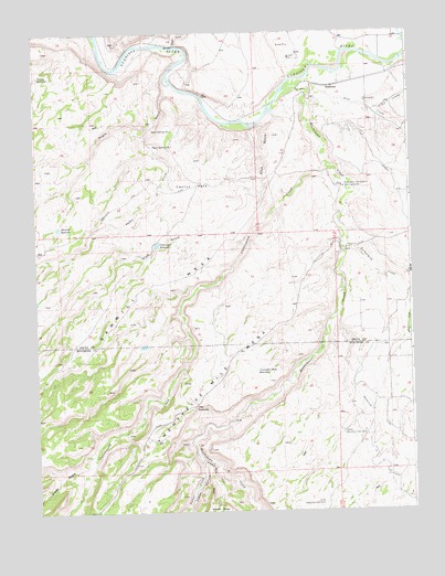 Roubideau, CO USGS Topographic Map