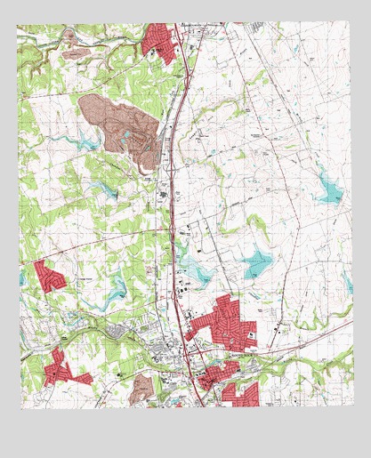 Round Rock, TX USGS Topographic Map