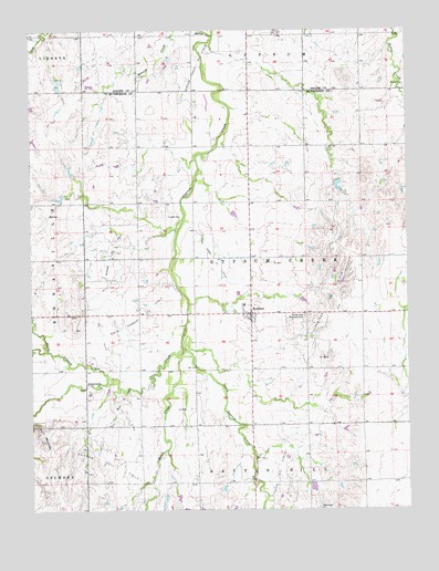 Roxbury, KS USGS Topographic Map