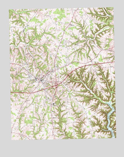 Russell Springs, KY USGS Topographic Map