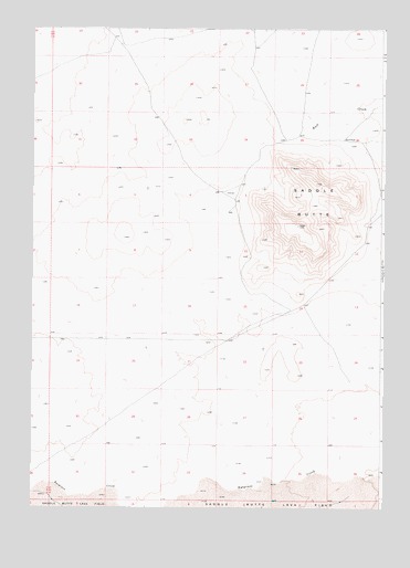 Saddle Butte, OR USGS Topographic Map