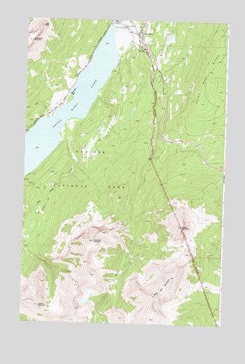 Saint Mary, MT USGS Topographic Map