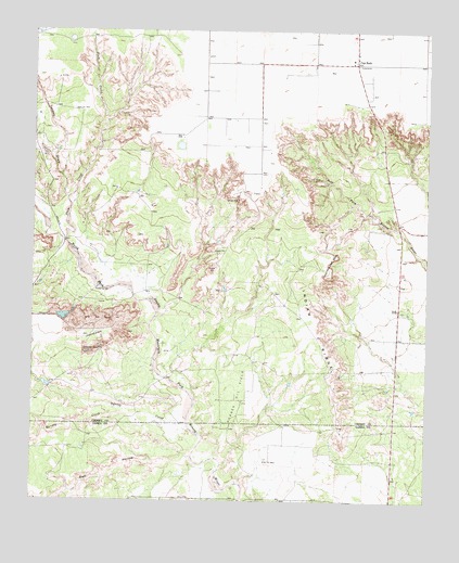 Cap Rock, TX USGS Topographic Map
