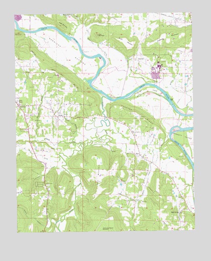 Salado, AR USGS Topographic Map