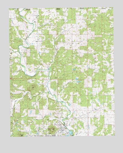 Salem Knob, AR USGS Topographic Map