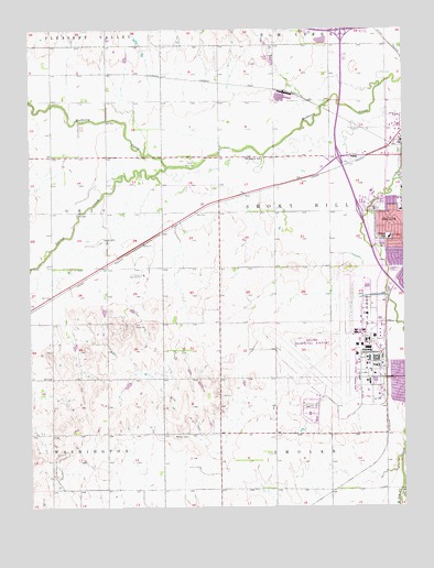 Salina SW, KS USGS Topographic Map