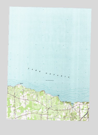 Salmon Creek, NY USGS Topographic Map
