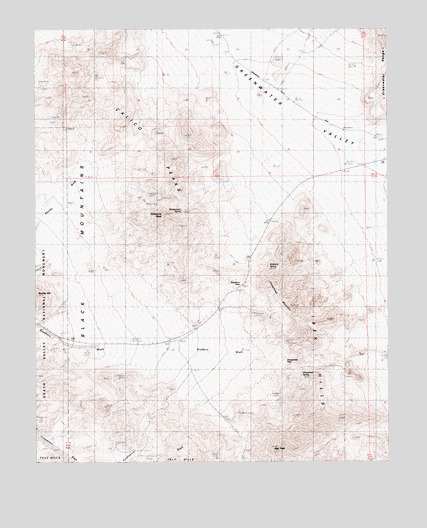 Salsberry Peak, CA USGS Topographic Map