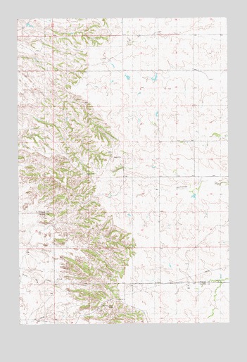 Cap Rock, MT USGS Topographic Map