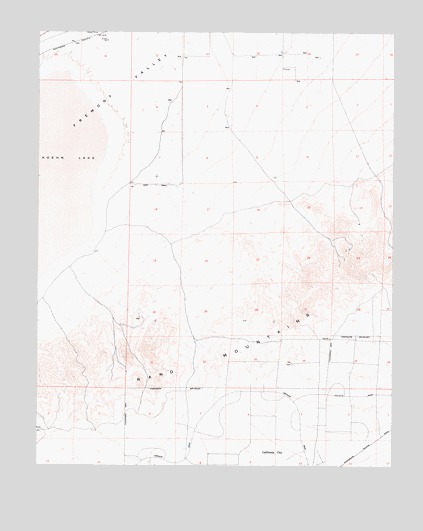 Saltdale SE, CA USGS Topographic Map