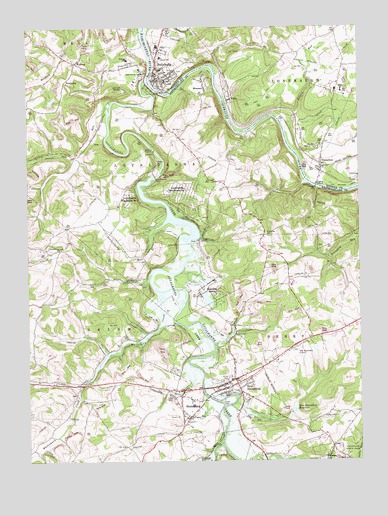 Saltsburg, PA USGS Topographic Map